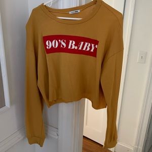 Fashion Nova crop crew neck